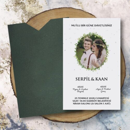 Zarif 734 Resimli Davetiye