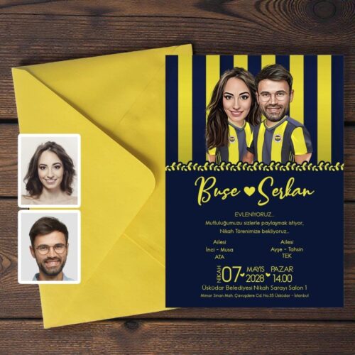 Taraftar Karikatür Fenerbahçe Davetiye