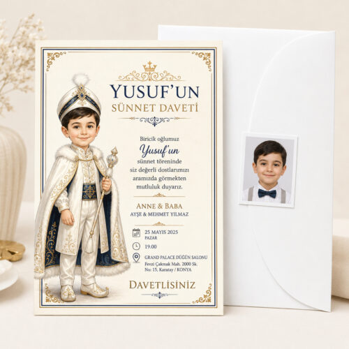 Biricik Oğlumuz Sünnet Davetiyesi